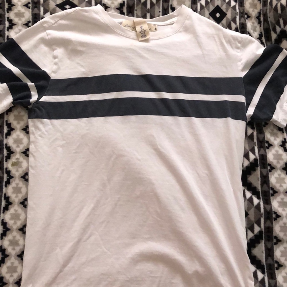 Black and white striped shirt